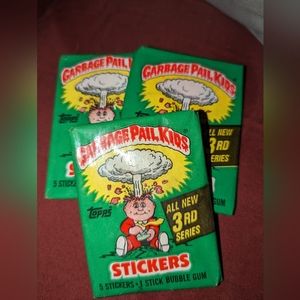 3 pks Garbage Pail kids series 3 5 card's per pack New unopened pks